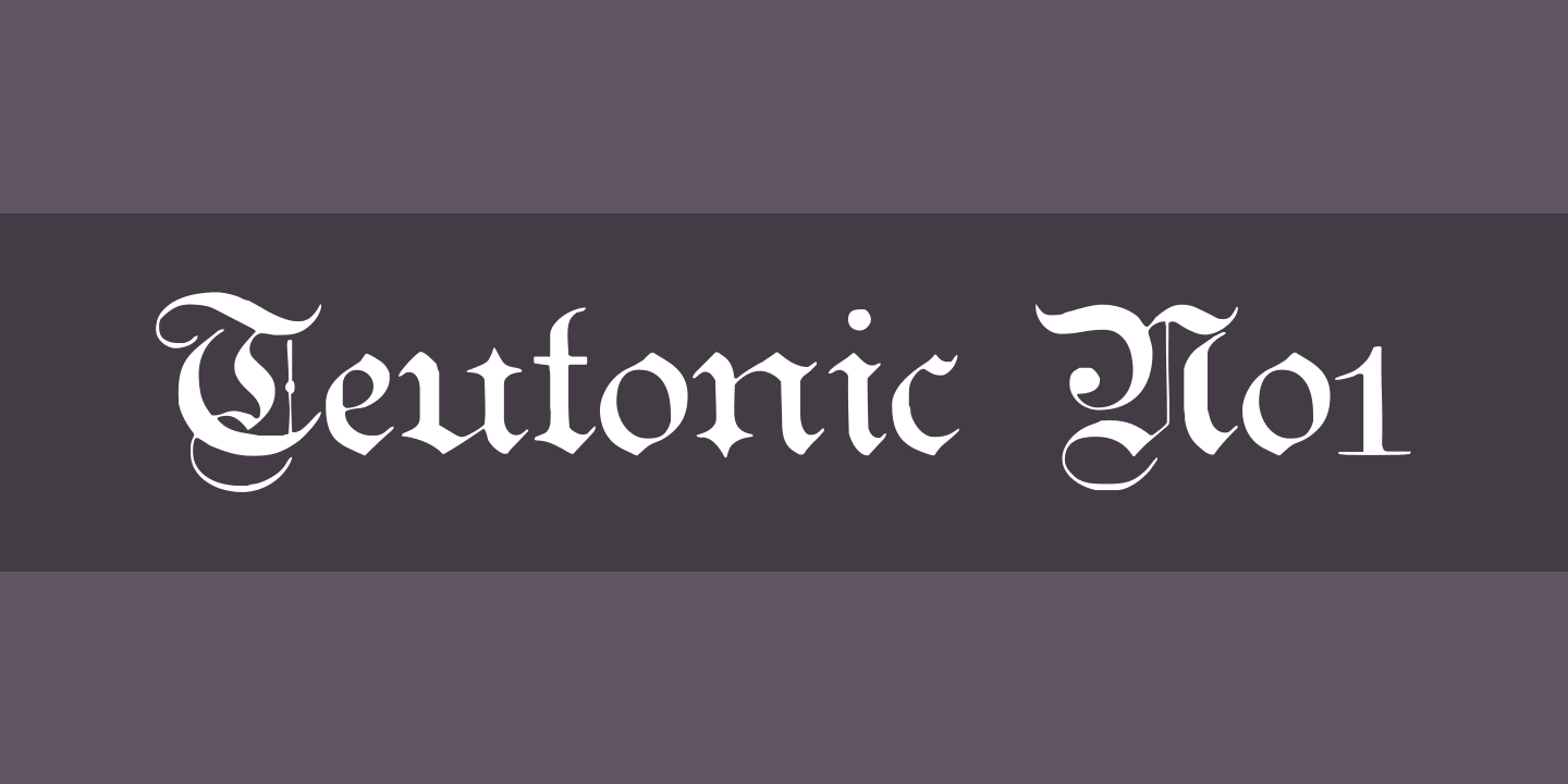 Teutonic No1 Font